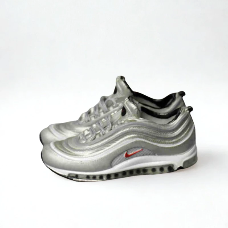 Labubu Air Max 97 Inspired Miniature Sneakers - Silver Edition 1 Labubu Air Max 97 Inspired Miniature Sneakers - Silver Edition