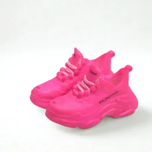 Labubu Designer Triple S Miniature Sneakers - Neon Pink