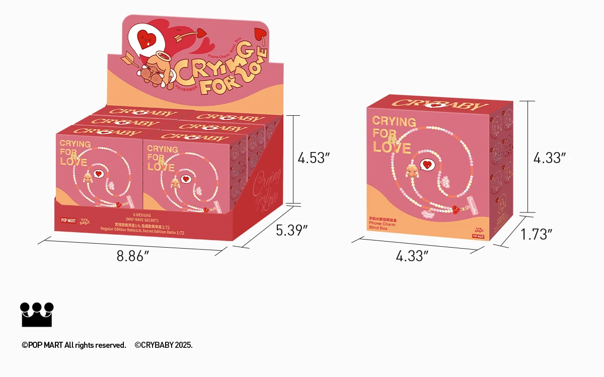 CRYBABY Crying For Love Series-Phone Charm Blind Box 19 CRYBABY Crying For Love Series-Phone Charm Blind Box - Image 19