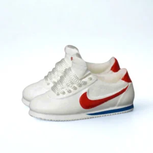 Labubu White Cortez Inspired Miniature Sneakers - Collector Edition