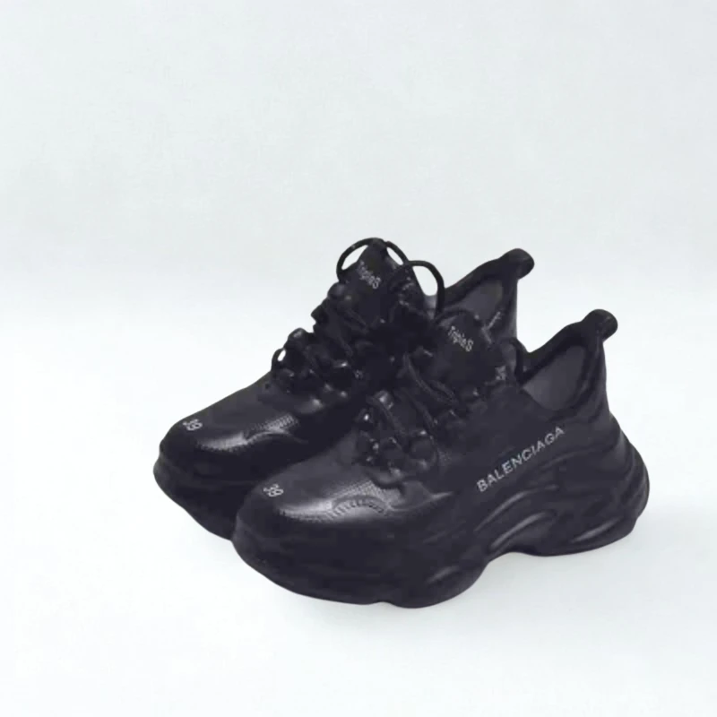Labubu Designer Triple S Miniature Sneakers - Black 1 Labubu Designer Triple S Miniature Sneakers - Black