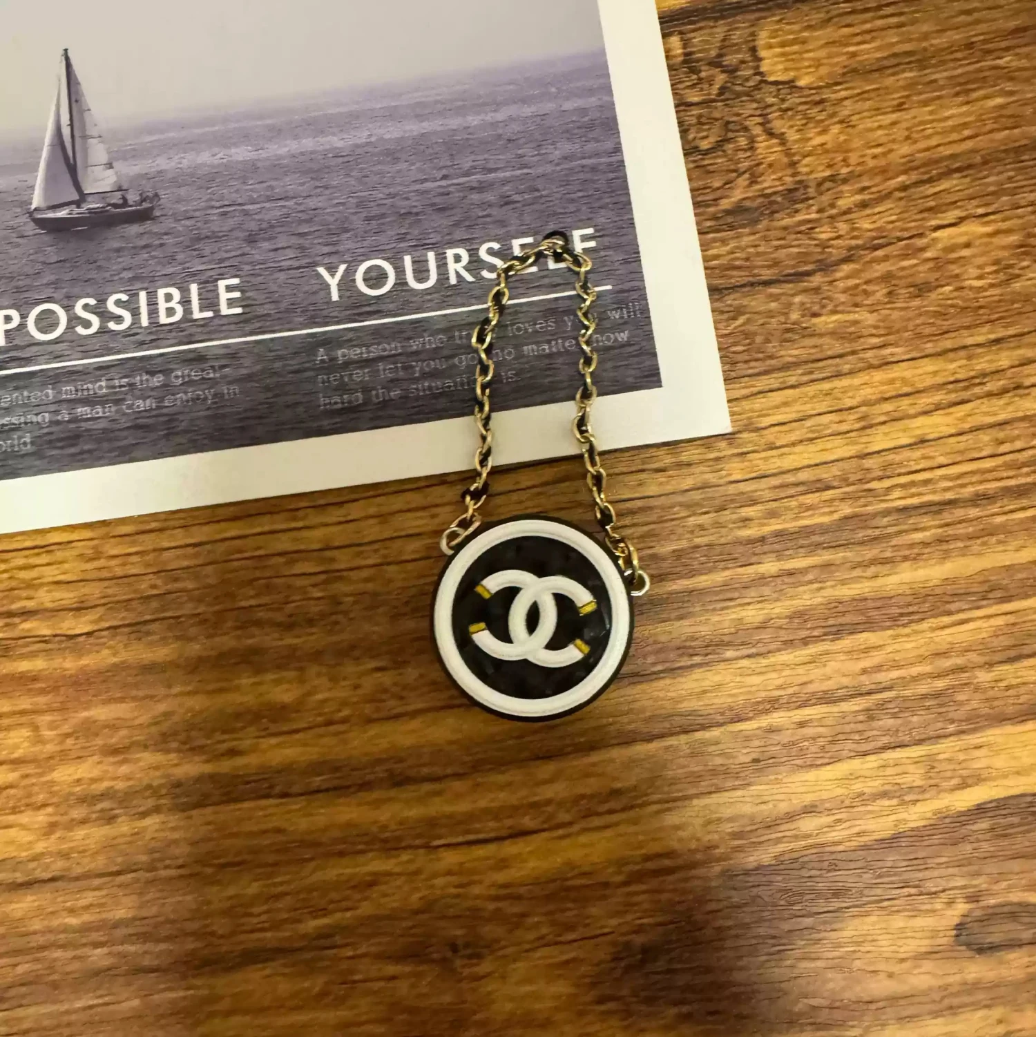 Labubu Mini Circle Crossbody Bag - Black With White Accent 1 Labubu Mini Circle Crossbody Bag - Black With White Accent