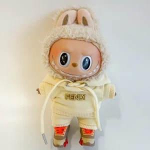 Labubu Designer Inspired Cream Tracksuit Set