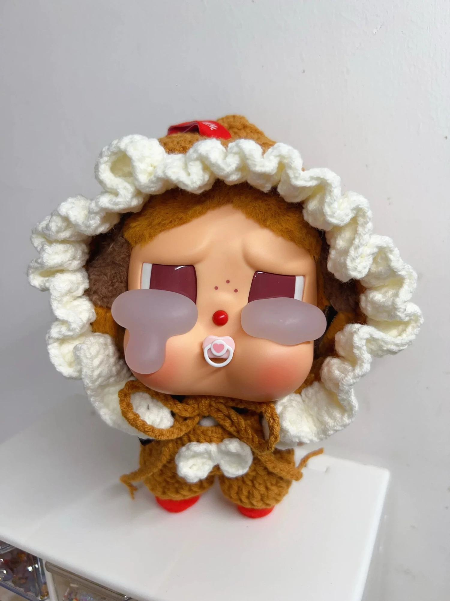 Crybaby Deer Costume - Plush Fawn Hood With Ruffle Trim 1 Crybaby Deer Costume - Plush Fawn Hood With Ruffle Trim