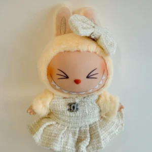 Labubu Haute Couture Cream Tweed Dress Set - Coco Inspired