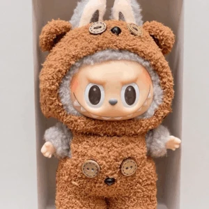 Labubu Brown Bear Plush - Soft And Cuddly (17cm)
