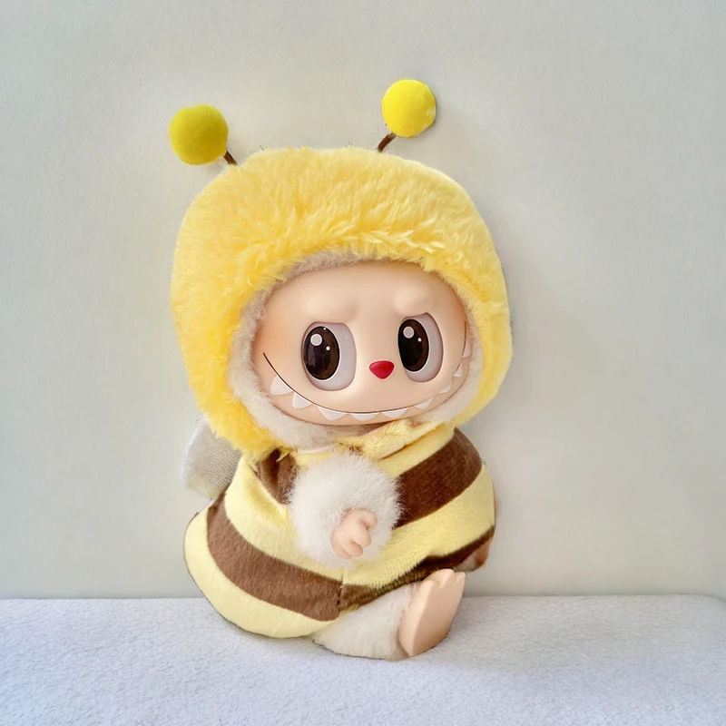 Labubu Honey Bee Set - Yellow & Brown Striped Character Costume 1 Labubu Honey Bee Set - Yellow & Brown Striped Character Costume