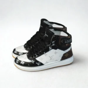 Labubu L.V. Inspired High-Top Miniature Sneakers - Monogram Mix