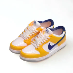 Labubu Dunk Lakers Inspired Miniature Sneakers