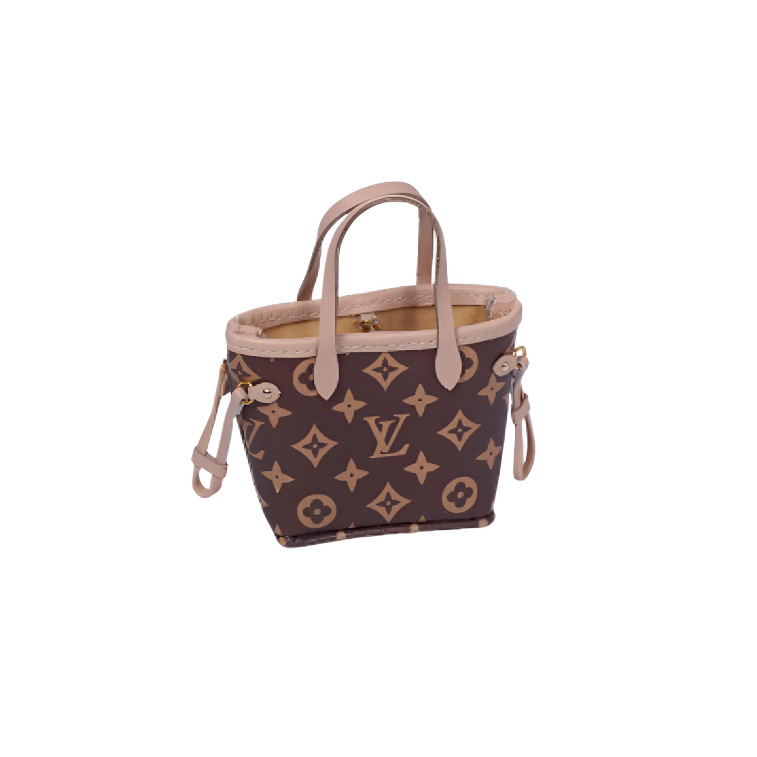 Labubu Miniature Monogram Neverfull Tote - L.V. Inspired 1 Labubu Miniature Monogram Neverfull Tote - L.V. Inspired